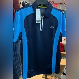 Lacoste Navy and Blue Polo Shirt size 5-L new with tags!